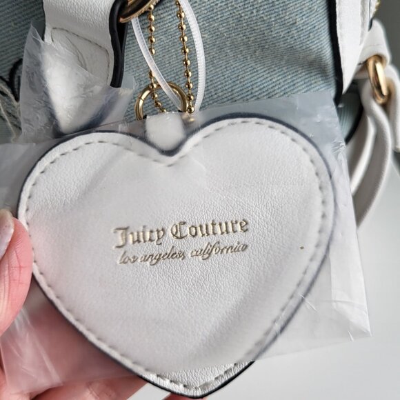 Juicy Couture Denim & White Satchel • Brand New • Crossbody/Top Handle - Picture 11 of 11
